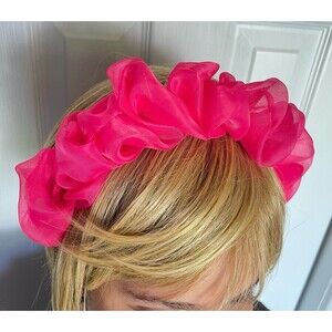 New Headband chiffon Pink hair accessories